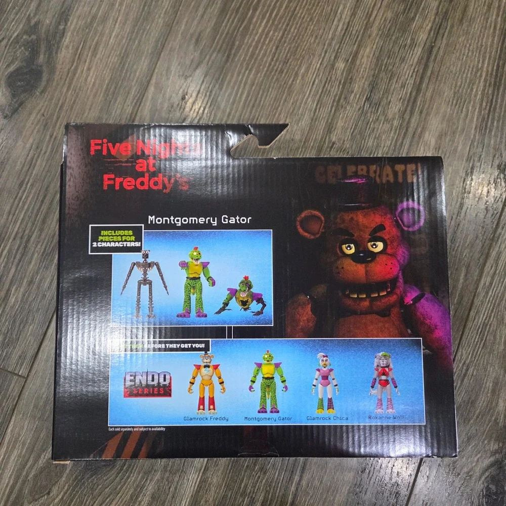 Five Nights at Freddy's Montgomery Gator Shattered Endo Series Figure Set NEW